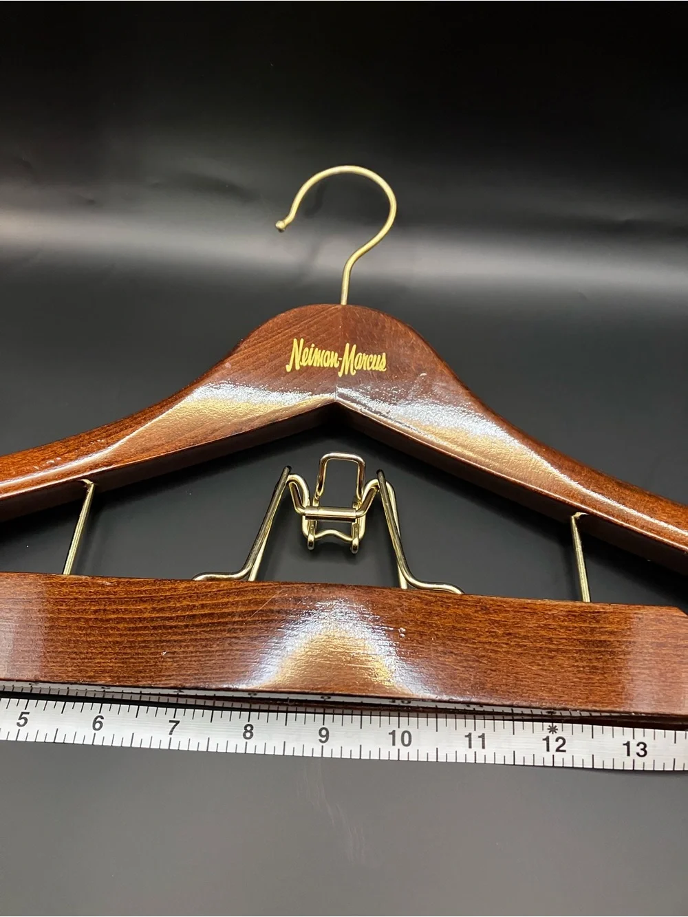 4 Neiman Marcus Heavy Duty wood Hangers “buy it for life” closet accessories